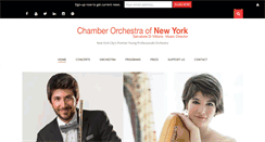 Desktop Screenshot of chamberorchestraofnewyork.org