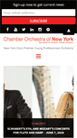 Mobile Screenshot of chamberorchestraofnewyork.org