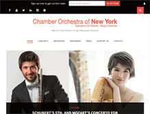 Tablet Screenshot of chamberorchestraofnewyork.org
